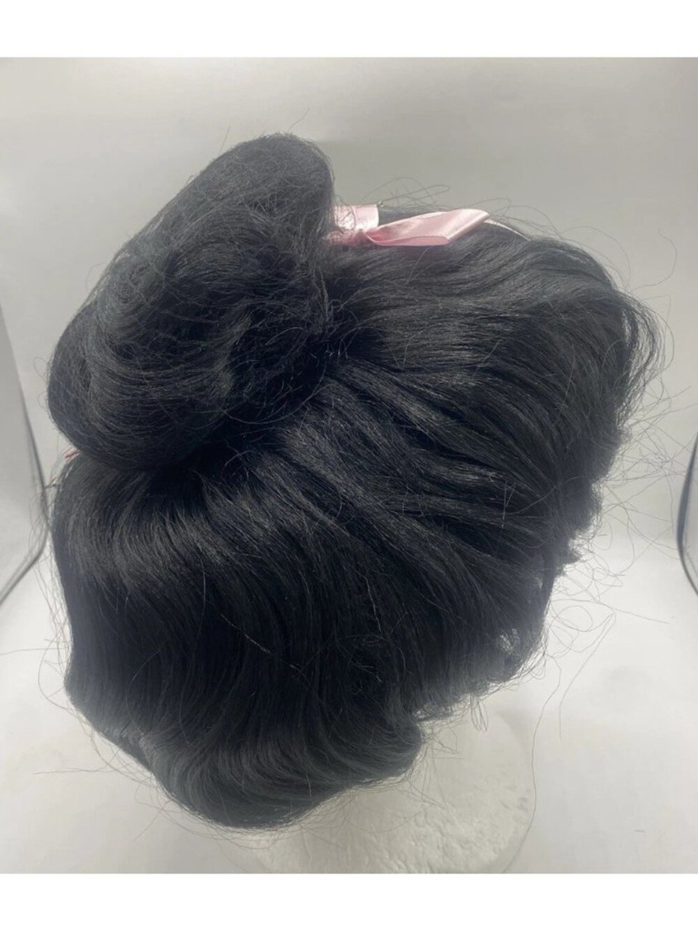 Rubies Geisha Girl Wig Black Hair Halloween Costume w/ Hair Pin Cosplay Theatre - Picture 5 of 16
